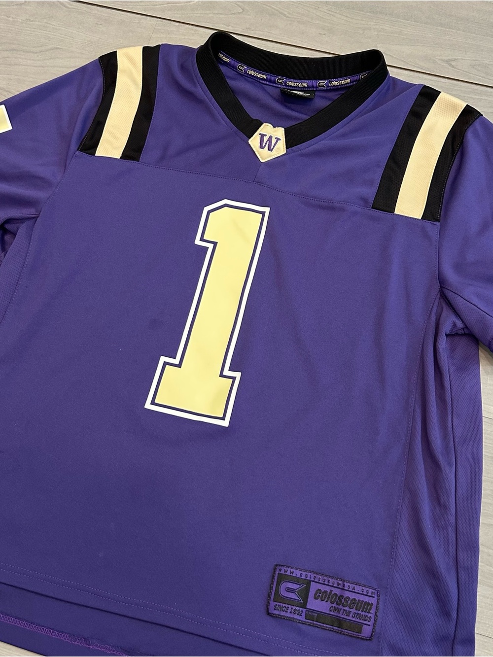 Colosseum Washington Huskies #1 Football Jersey Men’s M Purple NCAA UW